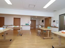 明るい機能訓練室