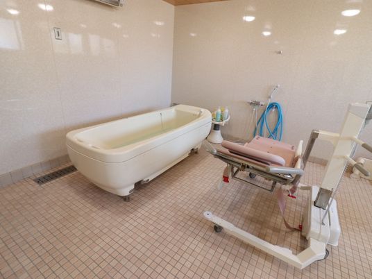 清潔な浴室設備