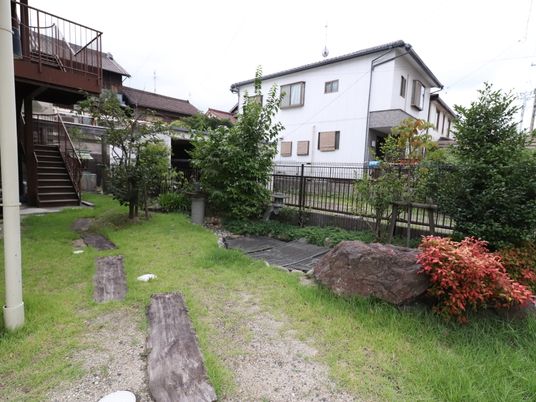 緑豊かな中庭
