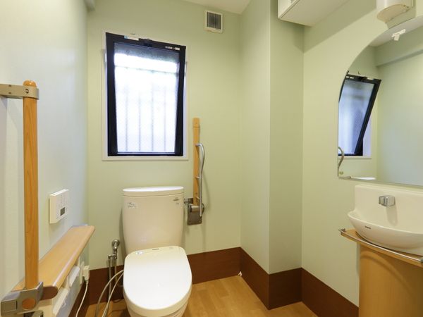 清潔なトイレ設備