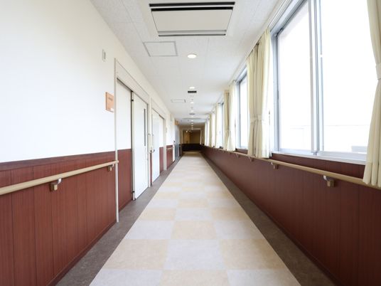 明るく清潔な廊下