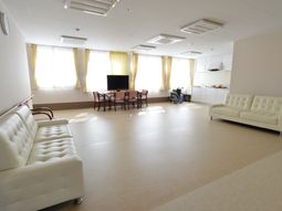 明るい居間の風景