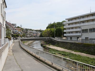 川沿いの街並み