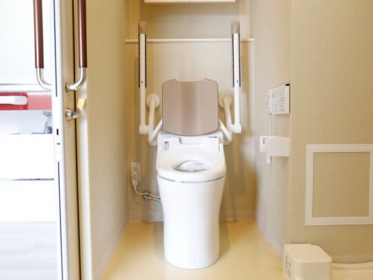 バリアフリー設計のトイレ