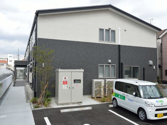 新しい外観の建物