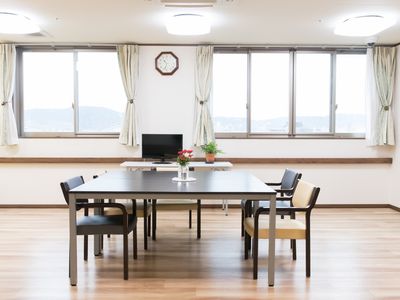 広々したダイニングの一角