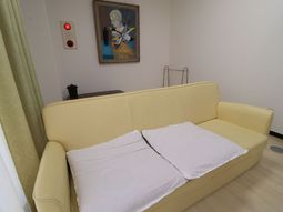 落ち着きのある休憩スペース