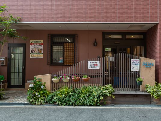 温かみのあるエントランス