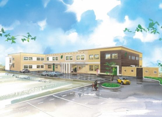 ゆとりある施設の外観