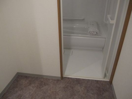 清潔な浴室の入口