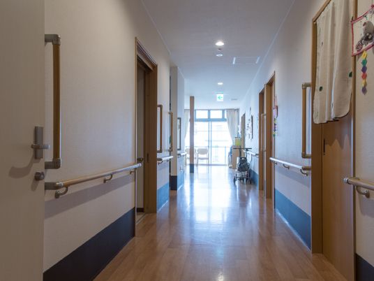 明るい廊下の風景