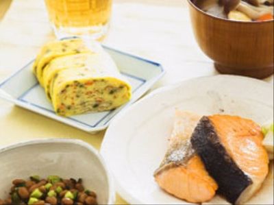 栄養満点の食事提供