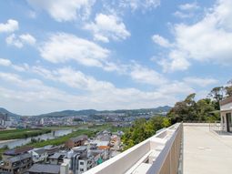 景色を望むテラス