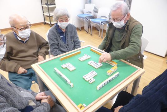 テラスの手作り人形