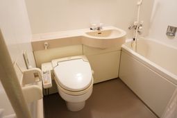 清潔なトイレと洗面所