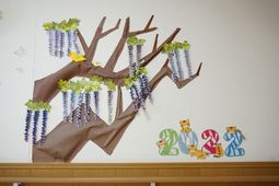 壁面装飾のイラスト