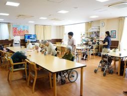 明るい共有スペース