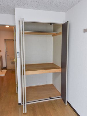 開放的な居室クローゼット