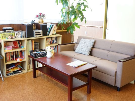 快適な休憩室の角度