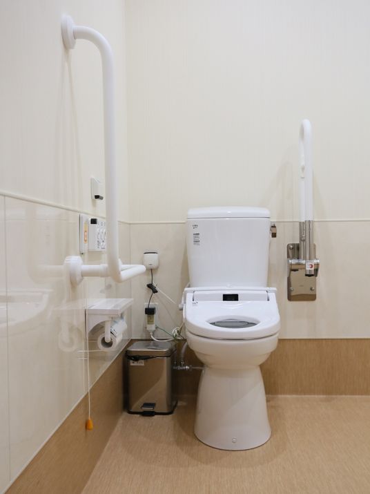 バリアフリー設計のトイレ