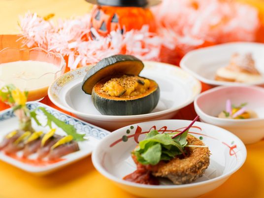 彩り豊かな料理提供