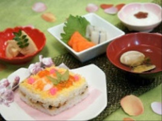 彩り豊かな和食の一例