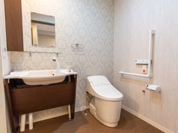 清潔感のあるトイレスペース