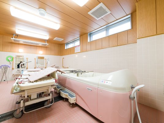 清潔な介護用浴室