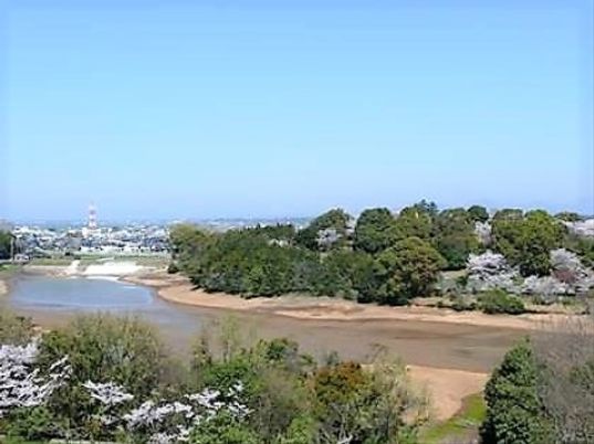 眺望良好な中庭風景