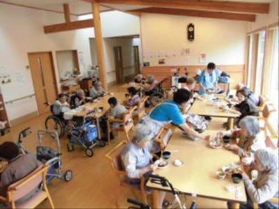 共有スペースでのお茶会