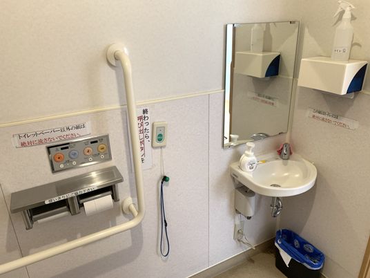 手洗い場のトイレ
