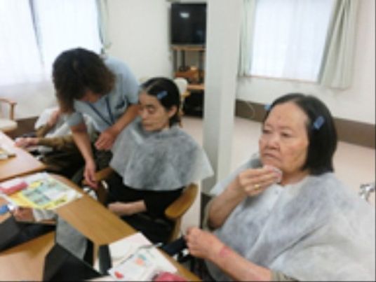 理美容サービスの様子