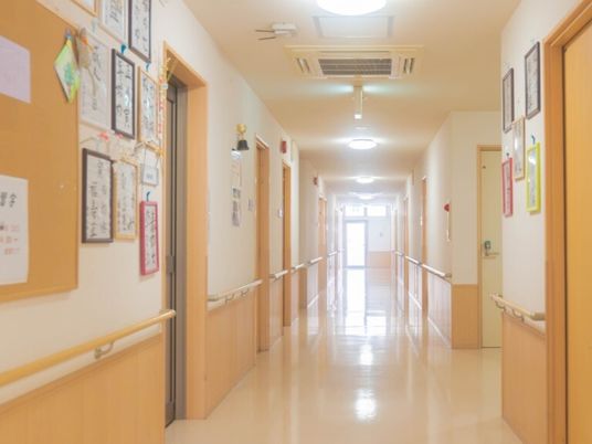 整備された施設の廊下