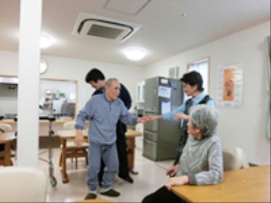 スタッフと利用者の食堂