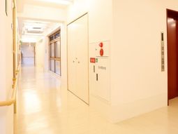 明るい廊下の一角