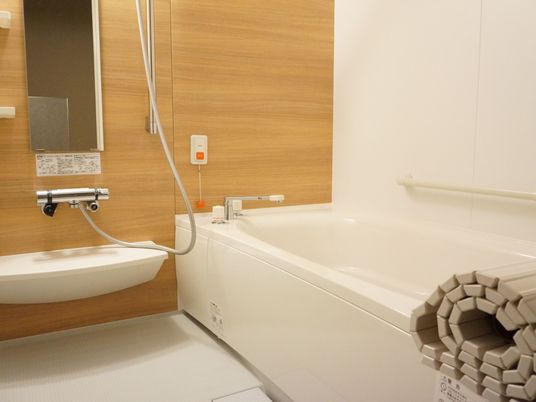 快適な設備の浴室