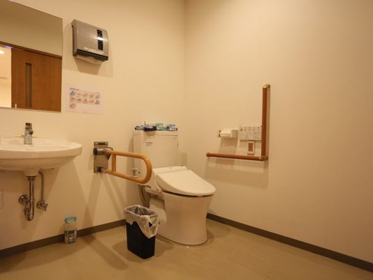 手すり付きトイレ空間