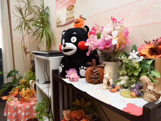 季節の飾り付けロビー