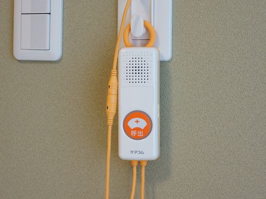 緊急時呼出装置のクローズアップ