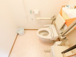 手すり付き清潔なトイレ