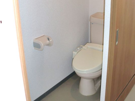 清潔なトイレの一角