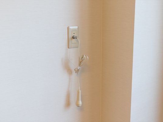 壁に取り付けられたコールボタン
