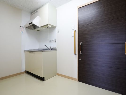 清潔な居室のキッチン