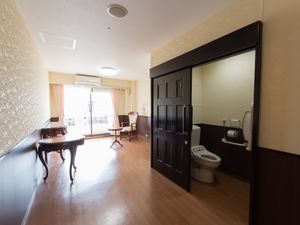 日差しの入る居室