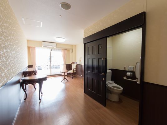 日差しの入る居室