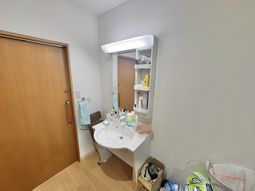 洗面台のある一角  