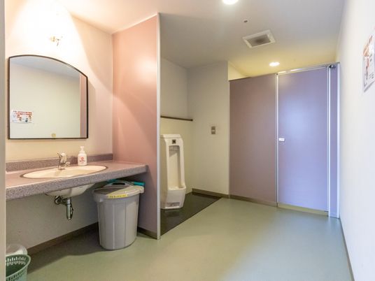 清潔なトイレの一角