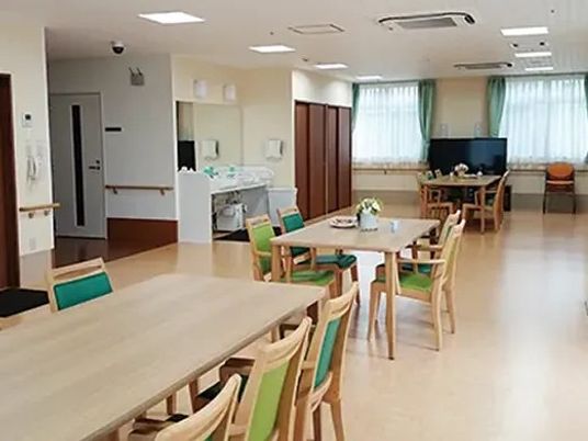 食堂の共有スペース  