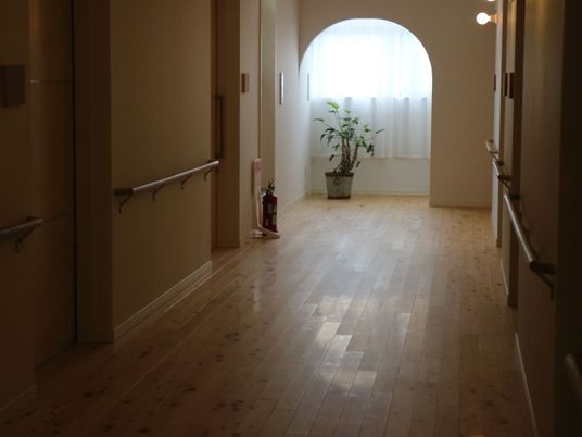 明るい廊下の風景