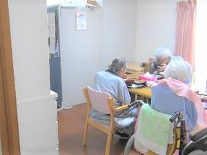 利用者が集う居室